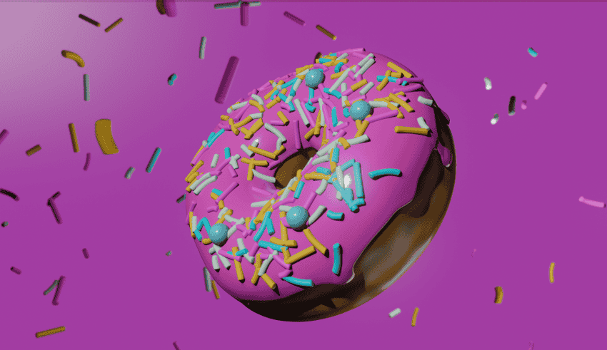 Original donut in blender. The more complex details challenging to export directly.
